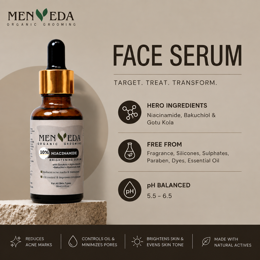 10% Niacinamide Brightening Serum | Gotu Kola, Bakuchiol, Neem & Avocado