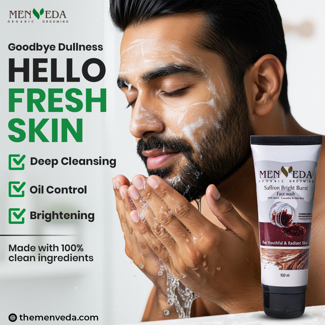 Bright Burst Face Wash |Saffron ,Neem , Cucumber & Aloe Vera – 100 ml