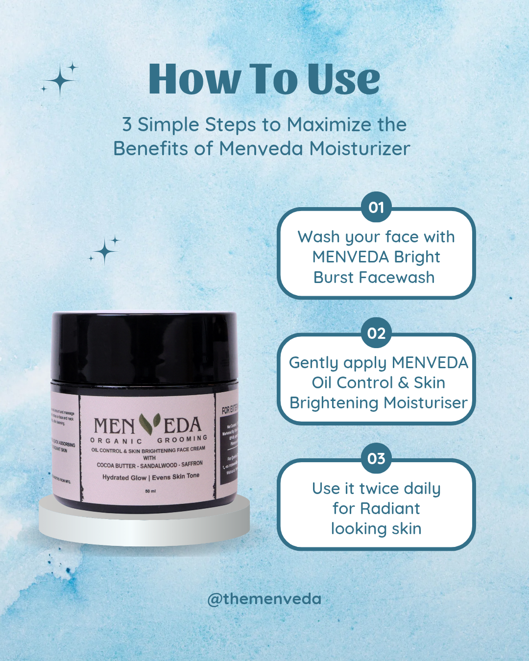 Face Moisturizer for Oil Control & Skin Brightening | Saffron , Sandalwood , Licorice , CocoaButter – 50 ml