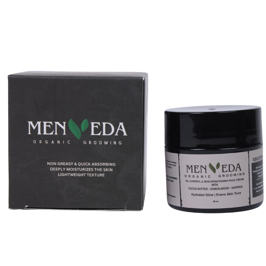 Face Moisturizer for Oil Control & Skin Brightening | Saffron , Sandalwood , Licorice , CocoaButter – 50 ml
