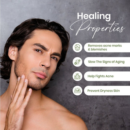 Menveda serum benefits for men including skin hydration glow improvement and skin repair