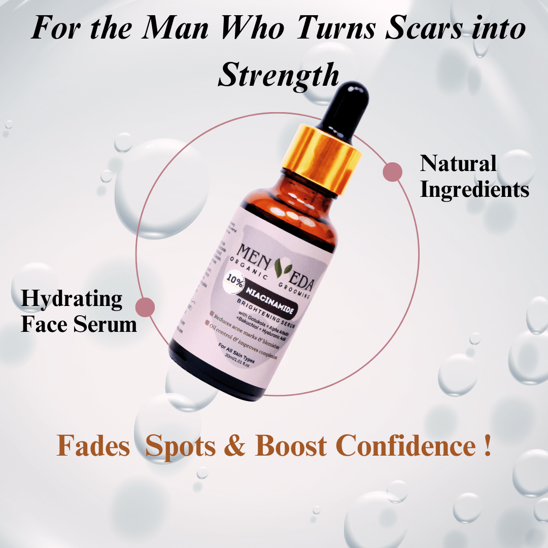Menveda serum for men lightweight skincare serum for hydration glow and skin repair