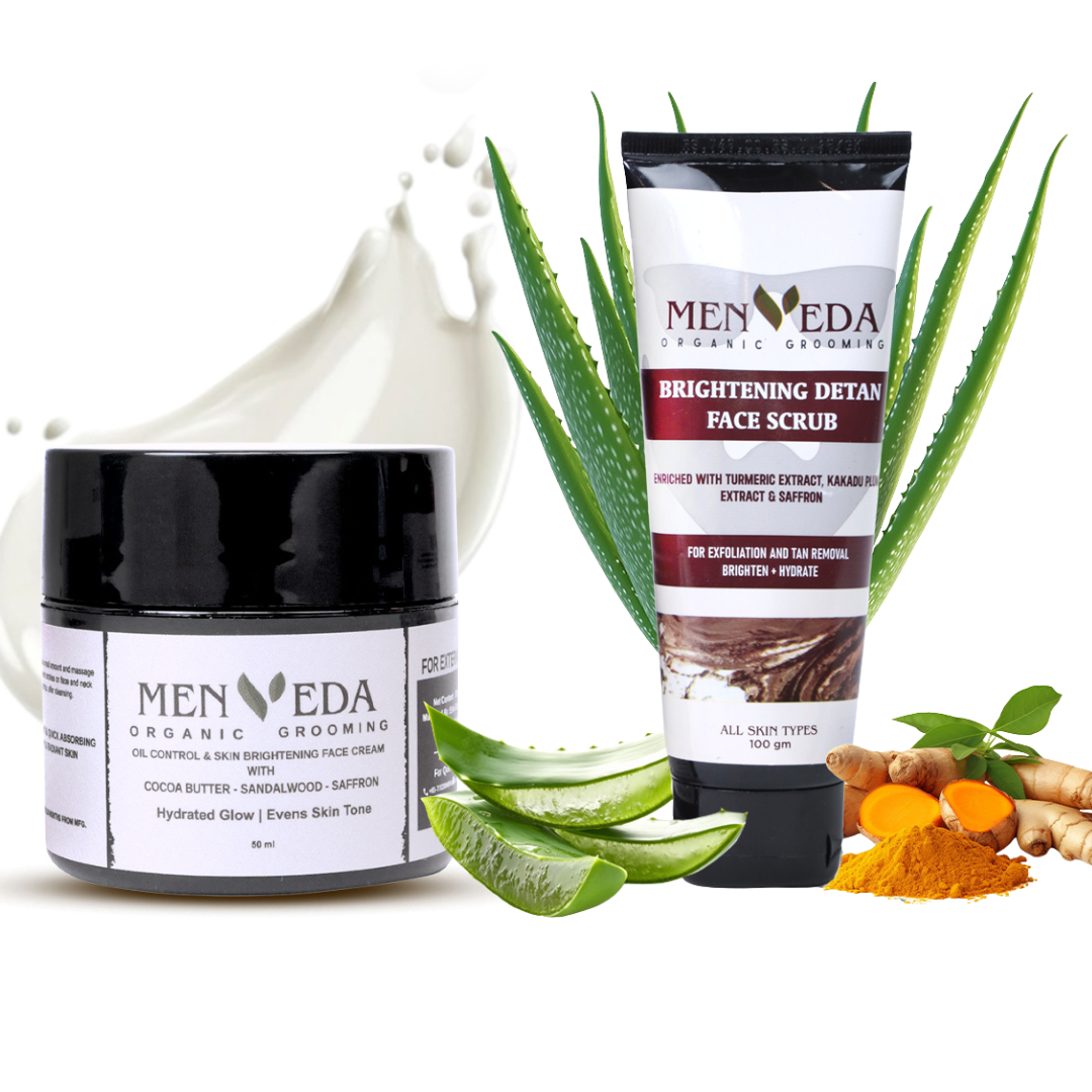 Menveda Detox Combo (Face Scrub + Moisturizer)