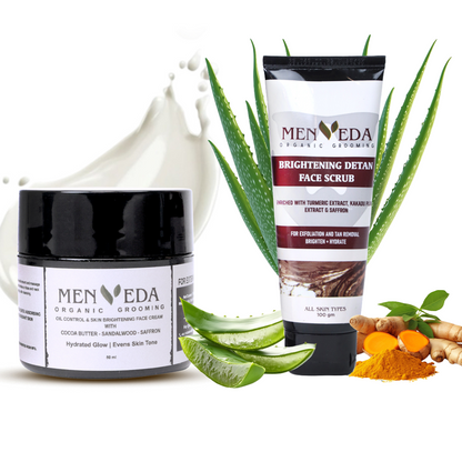 Menveda Detox Combo (Face Scrub + Moisturizer)