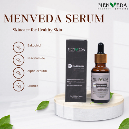 10% Niacinamide Brightening Serum | Gotu Kola , Bakuchiol , Alpha Arbutin & Avocado – 30 ml
