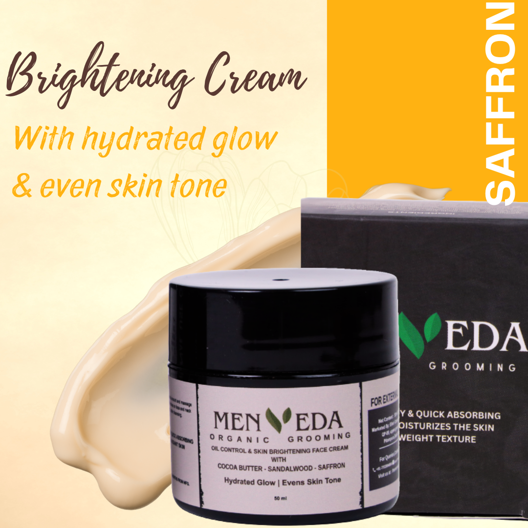 Face Moisturizer for Oil Control & Skin Brightening | Saffron, Sandalwood , Witch hazel & Papaya – 50 ml