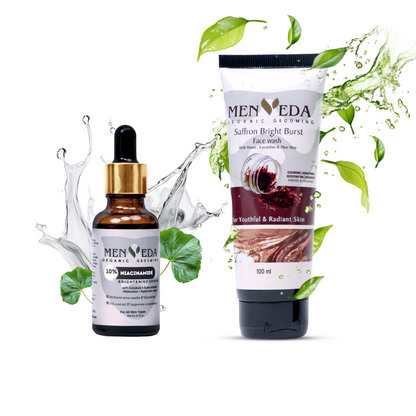 Menveda Glow Combo (Facewash + Face Serum)