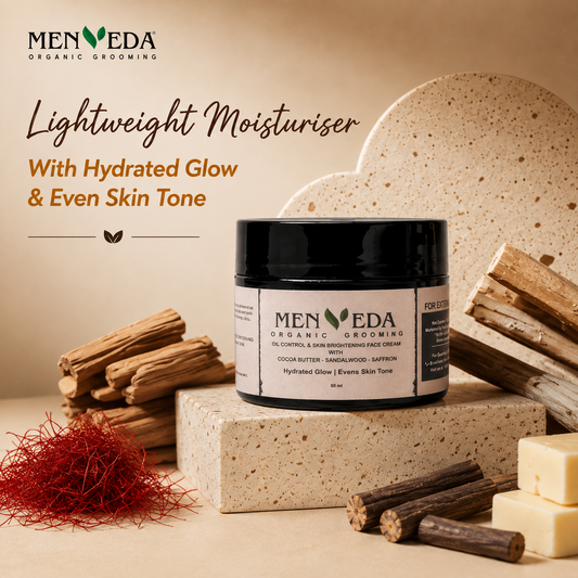 Face Moisturizer for Oil Control & Skin Brightening| Saffron, Sandalwood, Neem & Aloe Vera