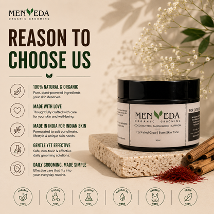 Face Moisturizer for Oil Control & Skin Brightening| Saffron, Sandalwood, Neem & Aloe Vera
