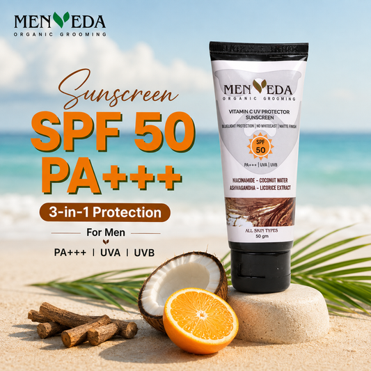 Vitamin C UV Protector Sunscreen SPF 50 PA+++ | Niacinamide, Coconut Water & Licorice