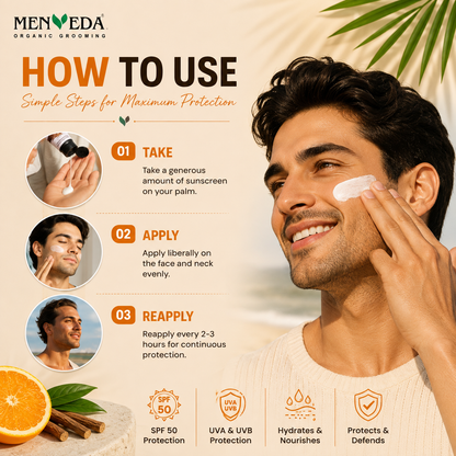 Vitamin C UV Protector Sunscreen SPF 50 PA+++ | Niacinamide, Coconut Water & Licorice