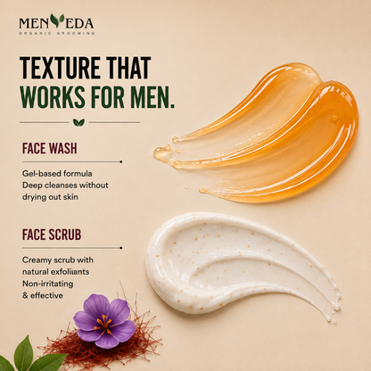 Brightening Facewash & Detan Face Scrub for Men