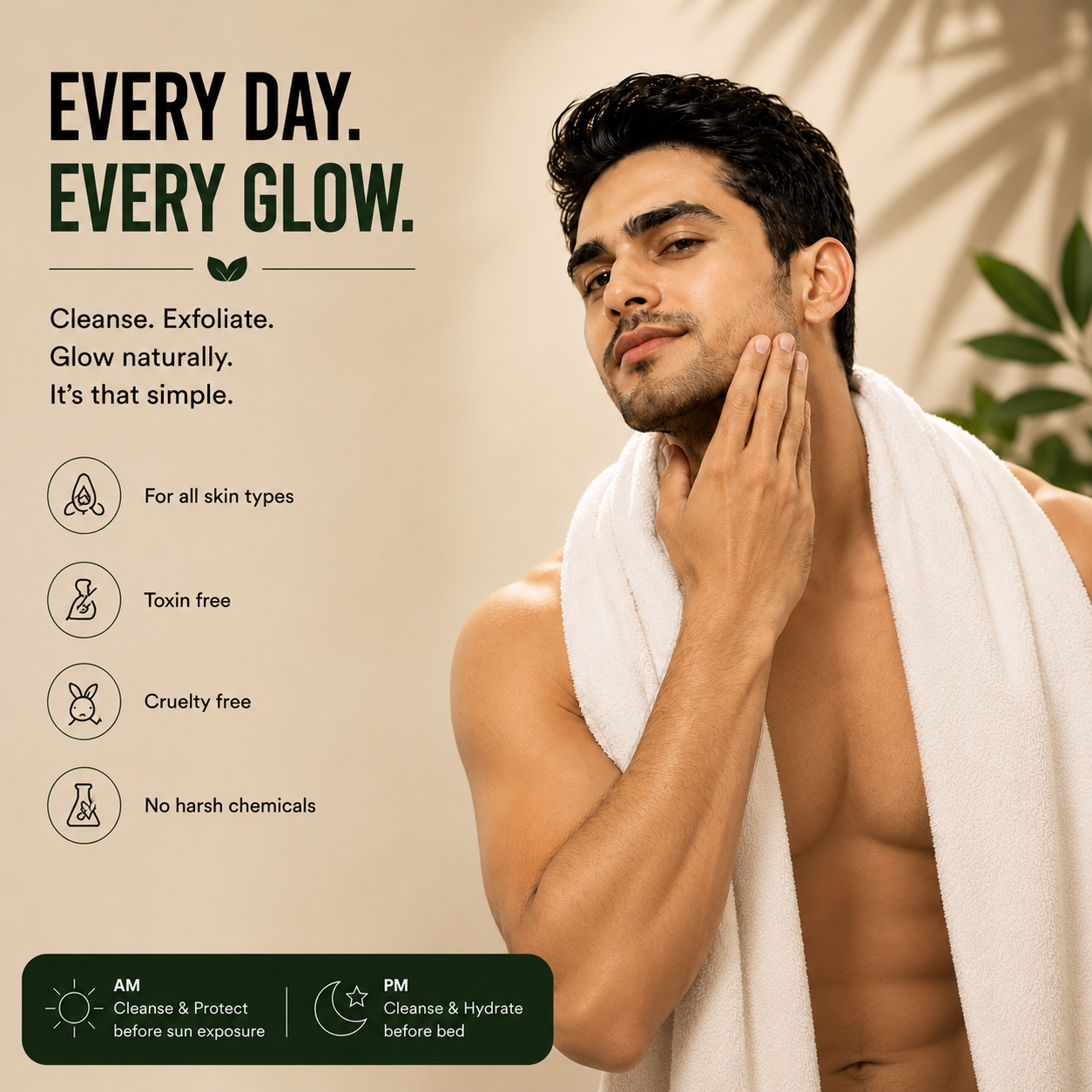 Brightening Facewash & Detan Face Scrub for Men