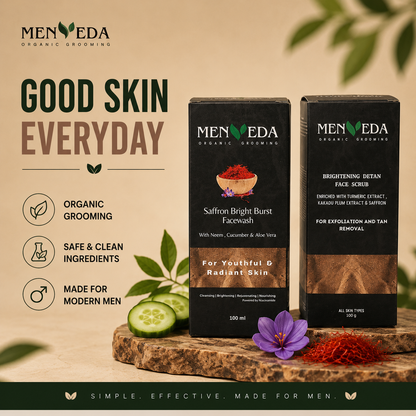 Brightening Facewash & Detan Face Scrub for Men